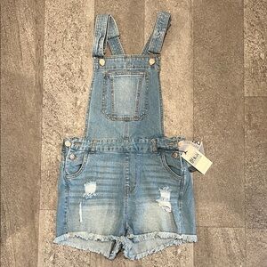 NWT Denim Short Overalls